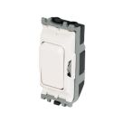 MK Grid Plus 20A Grid Intermediate Switch White with Colour-Matched Inserts