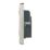 Hager Sollysta WRSS82BSB-USBAC 13A 2-Gang 2P+E Switched Socket + 3.1A 15.5W 2-Outlet Type A & C USB Charger Brushed Steel with Black Inserts