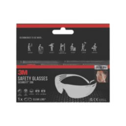 3M SecureFit 200 Clear Lens Safety Specs