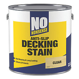 No Nonsense Anti-Slip Decking Stain Clear 2.5Ltr