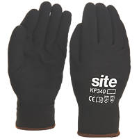 Site 340 Thermal Winter Work Gloves Black Large