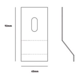 Eclipse Non Fire Rated Satin Stainless Steel Keyway Cylinder Pull 45mm