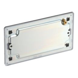 LAP  2-Gang Blanking Plate Matt Black