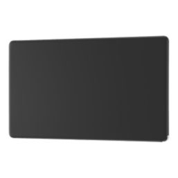 LAP  2-Gang Blanking Plate Matt Black