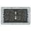 Knightsbridge  10AX 4-Gang 2-Way Light Switch  Brushed Chrome