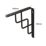 Essentials Step Shelf Brackets Black 230mm x 180mm 4 Pack