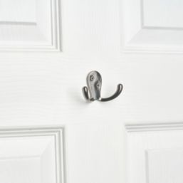 Decohooks Two Prong Wide Hook Black Nickel 130mm