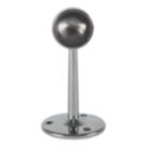 Essentials Rail End Brackets Polished Chrome 25mm 2 Pack