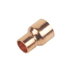 Flomasta  Copper End Feed Reducing Couplers 15mm x 10mm 2 Pack