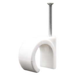 Talon  22mm Nail-In Clips White 100 Pack