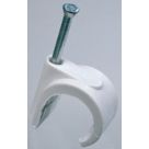 Talon  22mm Nail-In Clips White 100 Pack