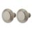 Essentials Nutmeg Prism Cabinet Knob Brushed Nickel 32mm 2 Pieces