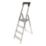 Magnusson Aluminium 1.46m 4 Step Swingback A Frame Step Ladder