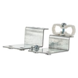 Lewden White Round Twin Mains Tail Clamps 25mm² 2 Pack