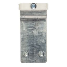 Lewden White Round Twin Mains Tail Clamps 25mm² 2 Pack