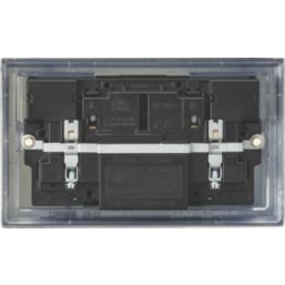 Knightsbridge  13A 2-Gang SP Switched Socket + 4.0A 20W 2-Outlet Type A & C USB Charger Antique Brass with Black Inserts