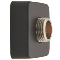 Highlife Bathrooms  Square Shower Brackets Matt Black