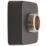 Highlife Bathrooms  Square Shower Brackets Matt Black