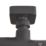 Highlife Bathrooms  Square Shower Brackets Matt Black