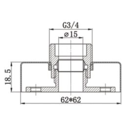 Highlife Bathrooms  Square Shower Brackets Matt Black