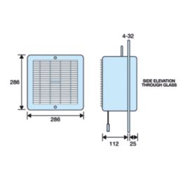 Manrose WF230MP 146.1mm (5 3/4") Axial Commercial Extractor Fan  White 220-240V