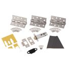 Smith & Locke Fire Rated Fire Door Latch Pack Satin Stainless Steel