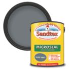 Sandtex 5Ltr Ultra Smooth Slate Grey Masonry Paint