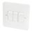 Hager Sollysta WMPS32 10AX 3-Gang 2-Way Light Switch  White