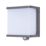 Lutec Doblo Outdoor LED Solar Wall Light With PIR Sensor Dark Grey 1000lm