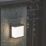 Lutec Doblo Outdoor LED Solar Wall Light With PIR Sensor Dark Grey 1000lm