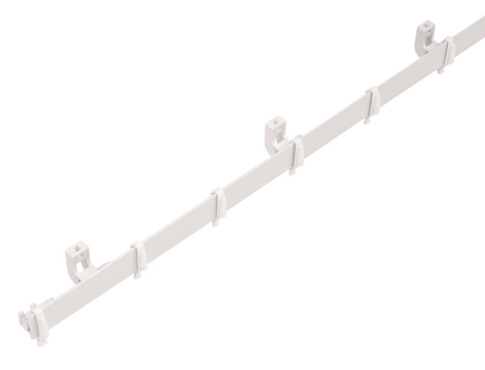 Rigid Curtain Track White 1.5m - Screwfix