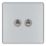 LAP  20A 16AX 2-Gang 2-Way Toggle Switch  Polished Chrome