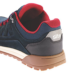 Site Scoria    Safety Trainers Navy Blue & Red Size 11