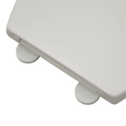 Highlife Bathrooms  WC Seat Hinge Cover Caps White 2 Pack