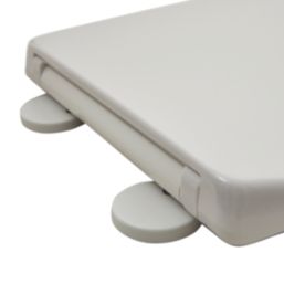 Highlife Bathrooms  WC Seat Hinge Cover Caps White 2 Pack