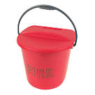 Plastic Fire Bucket & Lid 10Ltr