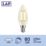 LAP  E14 Candle LED Light Bulb Clear 470lm 2.9W 4 Pack