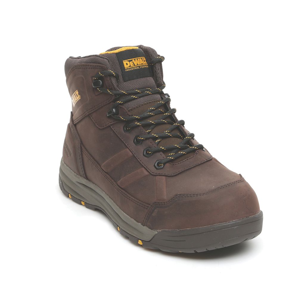 DeWalt Pasco Size 7 Brown Steel Toe Cap Safety Boots Screwfix