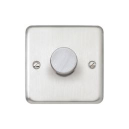 MK Contoura 1-Gang 2-Way  Dimmer Switch  Brushed Stainless Steel