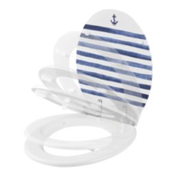 Pilica Soft-Close Toilet Seat Moulded Wood Anchor