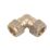 Flomasta  Brass Compression Equal 90° Elbows 15mm 10 Pack