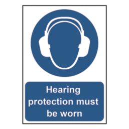 Essentials  "Hearing Protection Must Be Worn" Sign 210mm x 148mm