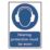 Essentials  "Hearing Protection Must Be Worn" Sign 210mm x 148mm