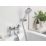 Bristan Mila Chrome 140mm Deck Mounted Dual Control Manual Shower Mixer Tap