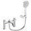 Bristan Mila Chrome 140mm Deck Mounted Dual Control Manual Shower Mixer Tap