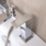 ETAL Kinlin Chrome 143mm Deck Mounted Dual Control Manual Shower Mixer Tap