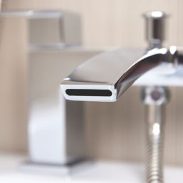 ETAL Kinlin Chrome 143mm Deck Mounted Dual Control Manual Shower Mixer Tap