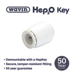 Hep2O  Plastic Push-Fit Stop End 15mm