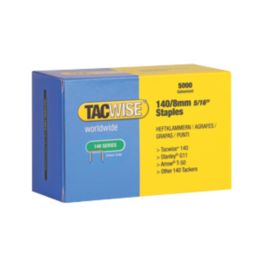 Tacwise 140 Series Heavy Duty Staples Galvanised 8mm x 10.6mm 5000 Pack