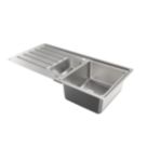 Swirl Canche 1.5 Bowl  Polished Stainless Steel Sink 1005mm x 505mm